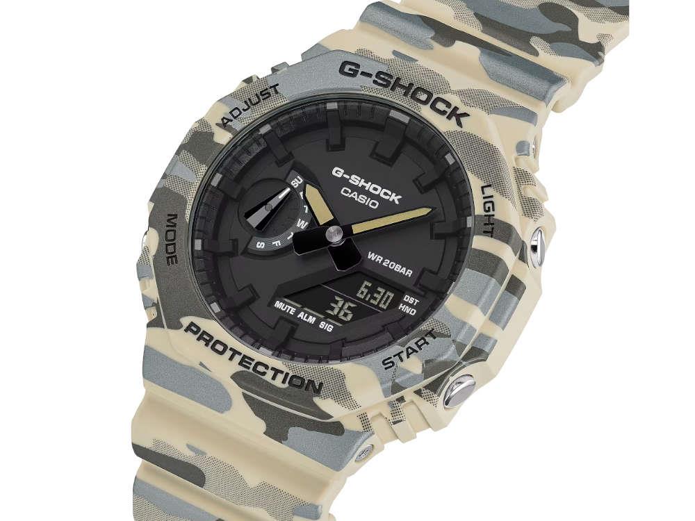 Reloj de Cuarzo G-SHOCK Casio Trend, Negro, 48.5 × 45.4mm, GA-2100CM-5AER