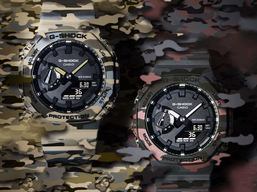Reloj de Cuarzo G-SHOCK Casio Trend, Negro, 48.5 × 45.4mm, GA-2100CM-8AER