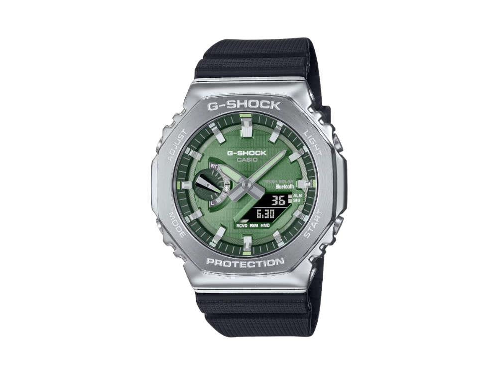 Reloj de Cuarzo G-SHOCK Casio G-Steel, Verde, 49.3mm × 44.4mm, GBM-2100A-1A3ER