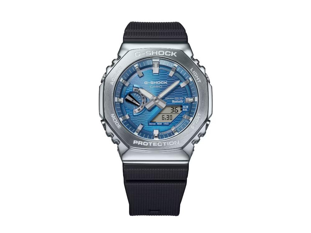 Reloj de Cuarzo G-SHOCK Casio G-Steel, Azul, 49.3mm × 44.4mm, GBM-2100A-2BER