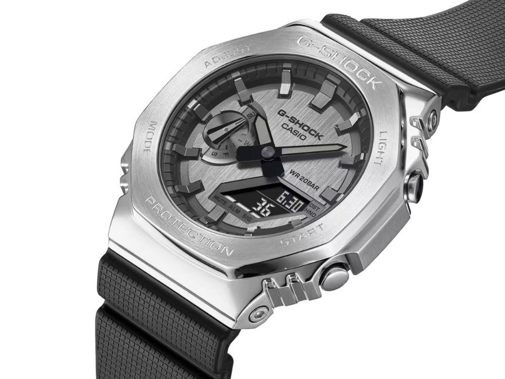 Reloj de Cuarzo G-SHOCK Casio G-Steel, Gris, 49.3mm × 44.4mm, GM-2100-1AER