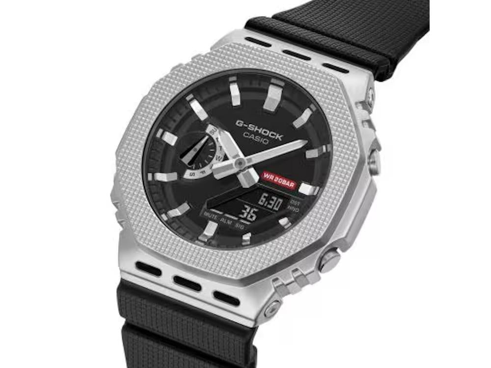 Reloj de Cuarzo G-SHOCK Casio G-Steel, Negro, Cronógrafo, GM-2100M-1AER