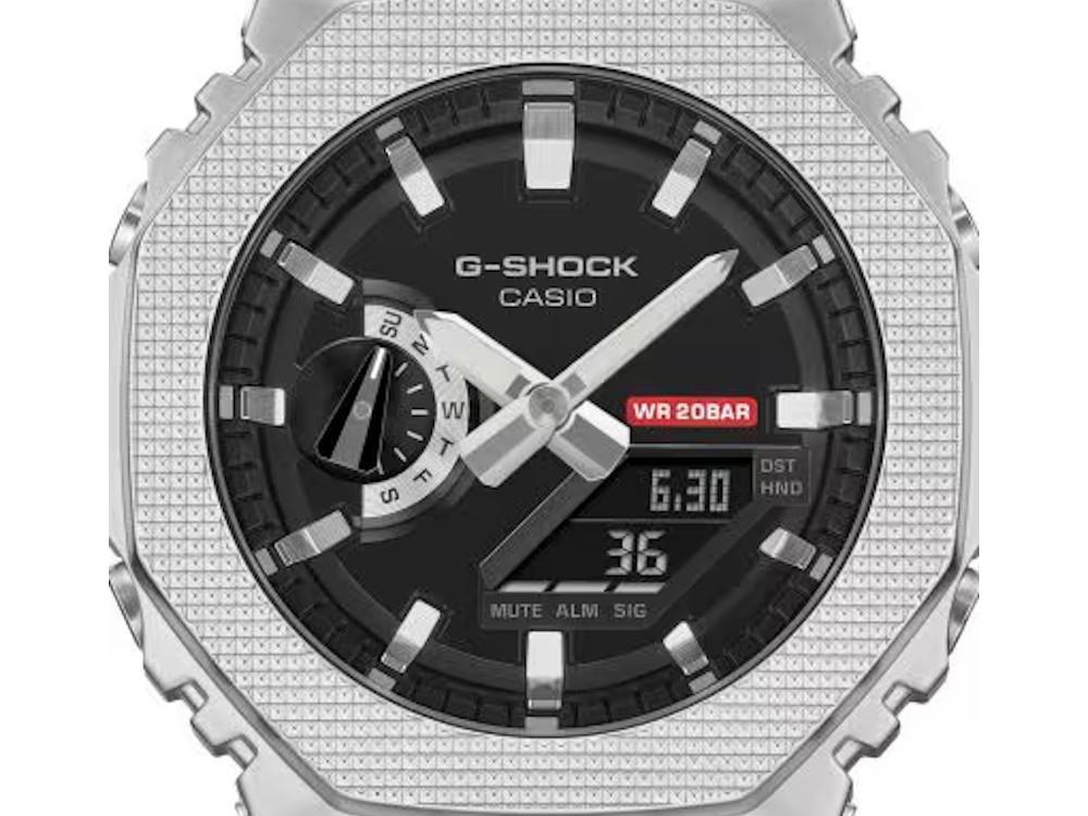 Reloj de Cuarzo G-SHOCK Casio G-Steel, Negro, Cronógrafo, GM-2100M-1AER
