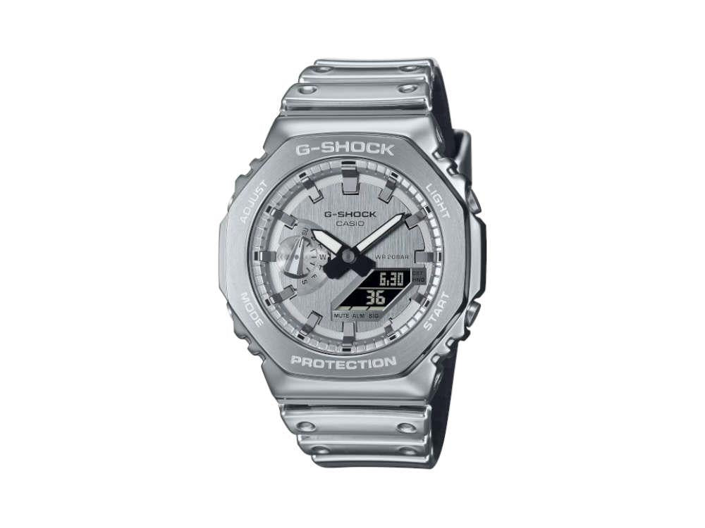Reloj de Cuarzo G-SHOCK Casio G-Steel, Plata, 49.3mm × 44.4mm, GM-2100YM-8AER