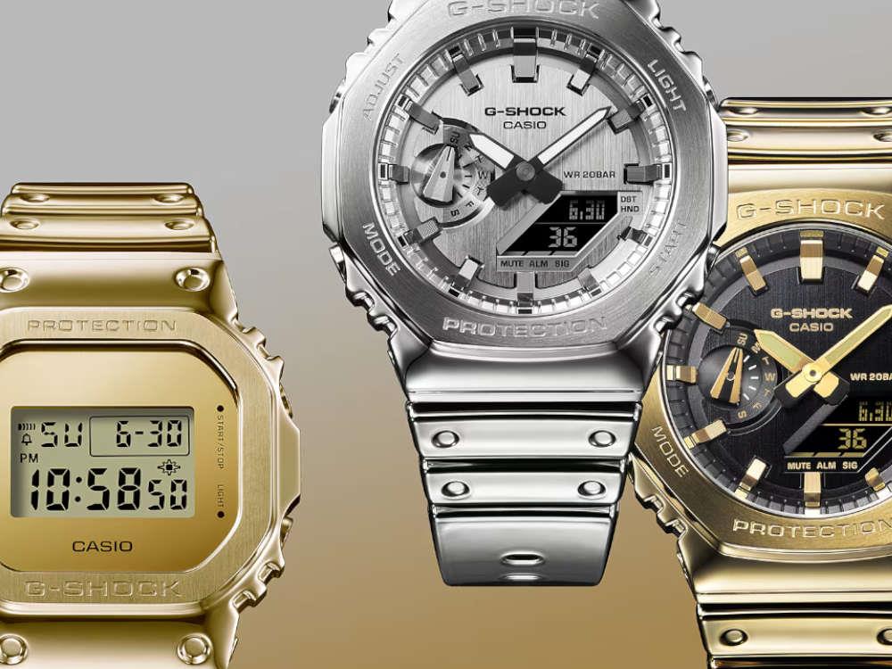 Reloj de Cuarzo G-SHOCK Casio G-Steel, Plata, 49.3mm × 44.4mm, GM-2100YM-8AER