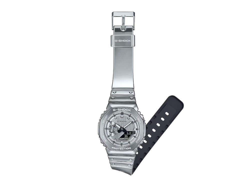 Reloj de Cuarzo G-SHOCK Casio G-Steel, Plata, 49.3mm × 44.4mm, GM-2100YM-8AER
