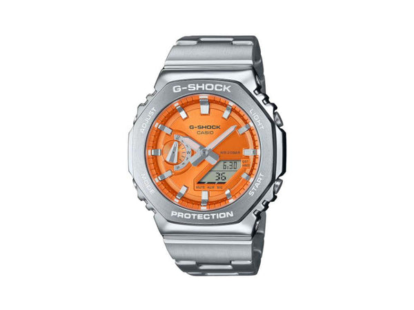 Reloj de Cuarzo G-SHOCK Casio G-Steel, Naranja, 49.3mm × 44.4mm