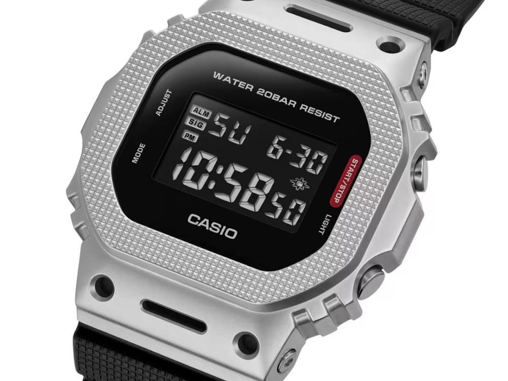 Reloj de Cuarzo G-SHOCK Casio G-Steel, Negro,  Cronógrafo, GM-5600M-1ER