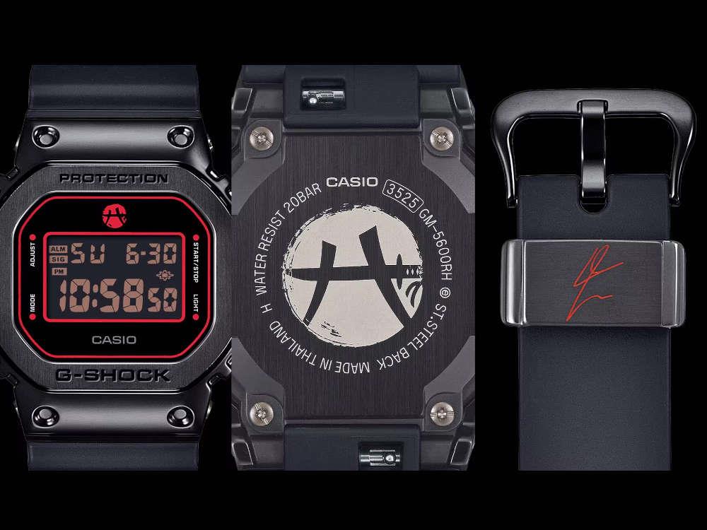 Reloj de Cuarzo G-SHOCK Casio The Origin Black Samurai, 49.6mm, GM-5600RH-1ER