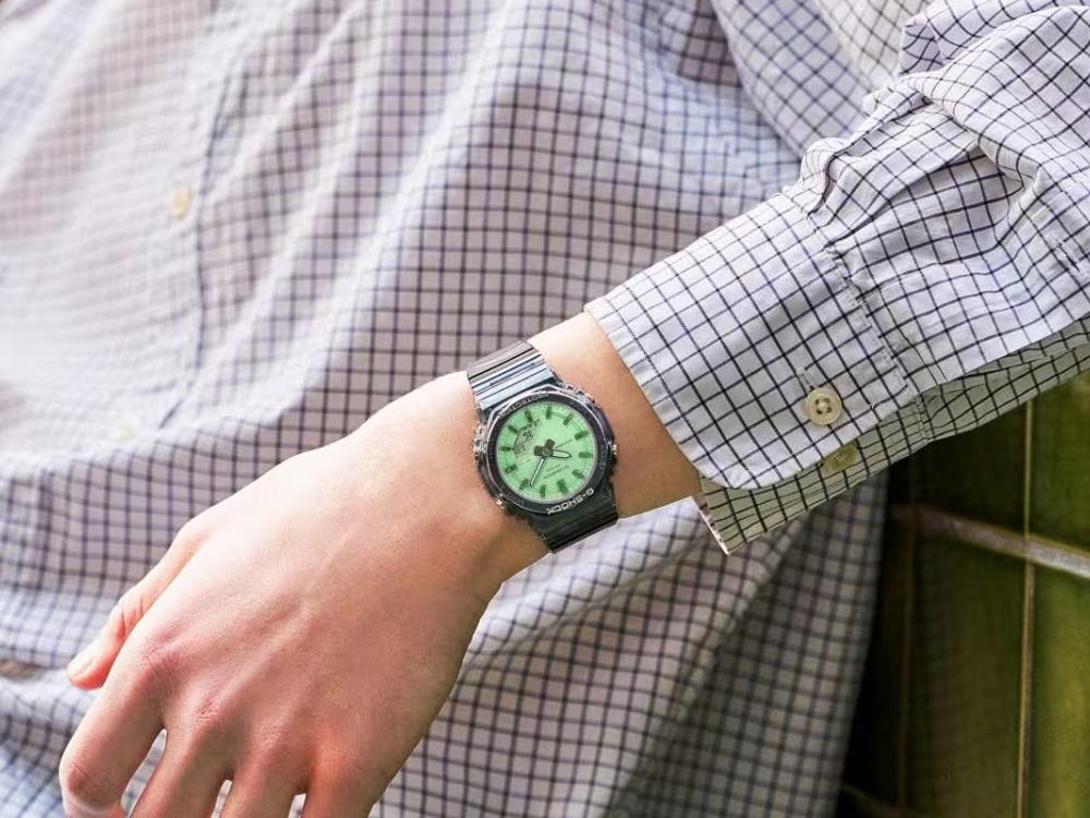 Reloj de Cuarzo G-SHOCK Casio Classic, Resina, Verde, GMA-P2100SR-1AER