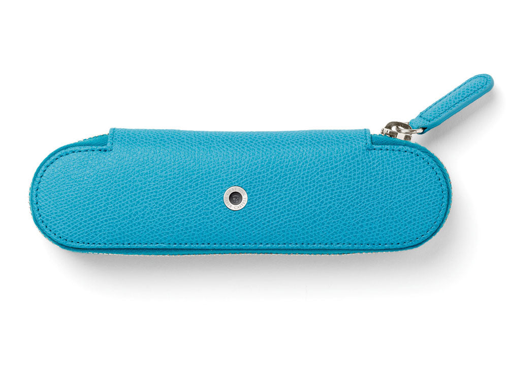 Estuche Graf von Faber-Castell Epsom Accesorios, Piel, Cremallera, Azul, 118674