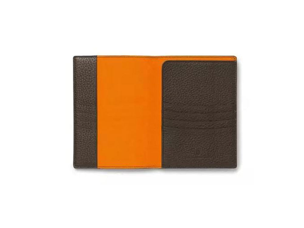 Funda de pasaporte Graf von Faber-Castell Cashmere, Marrón, 4 Tarjetas, 118707