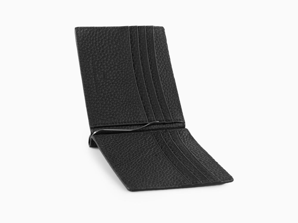 Tarjetero Graf von Faber-Castell Cashmere, Piel, Negro, 8 Tarjetas, 118767