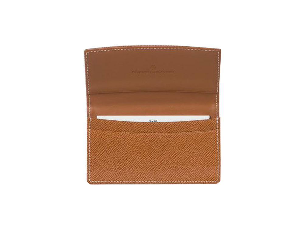 Tarjetero Graf von Faber-Castell Epsom, Piel, 2 Tarjetas, Cognac, 118884