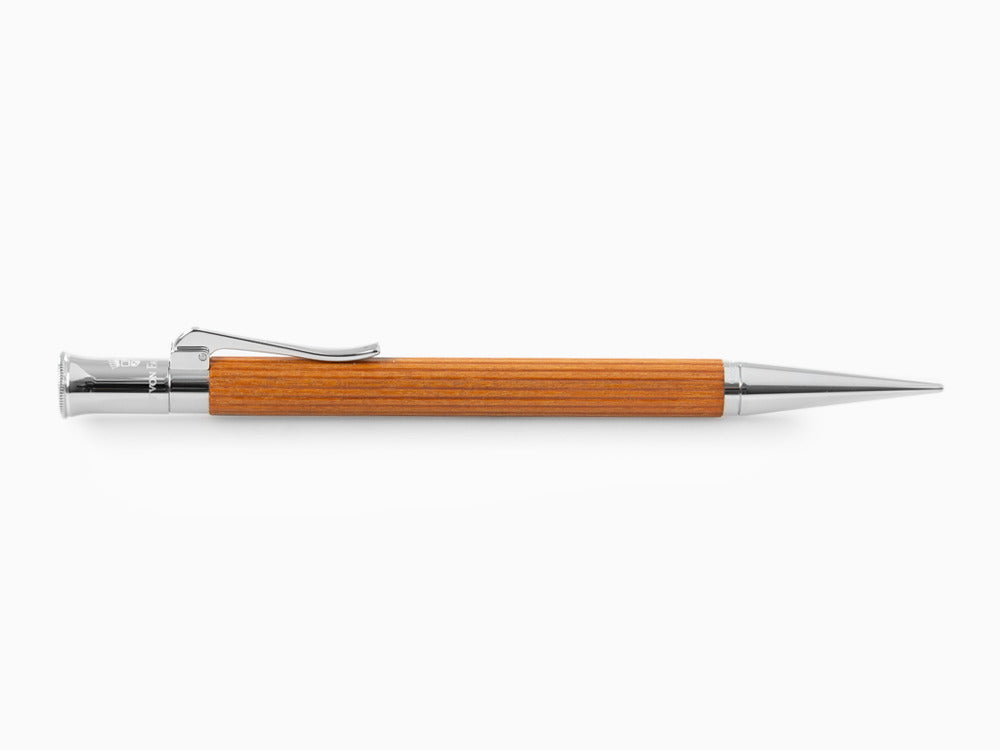Portaminas Graf von Faber-Castell Classic, Madera de Pernambuco, Platino, 0.7 mm