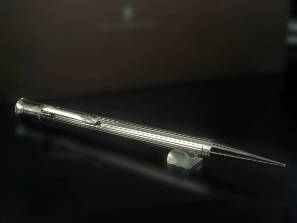 Portaminas Graf von Faber-Castell Classic, Adornos en platino, 0.7 mm