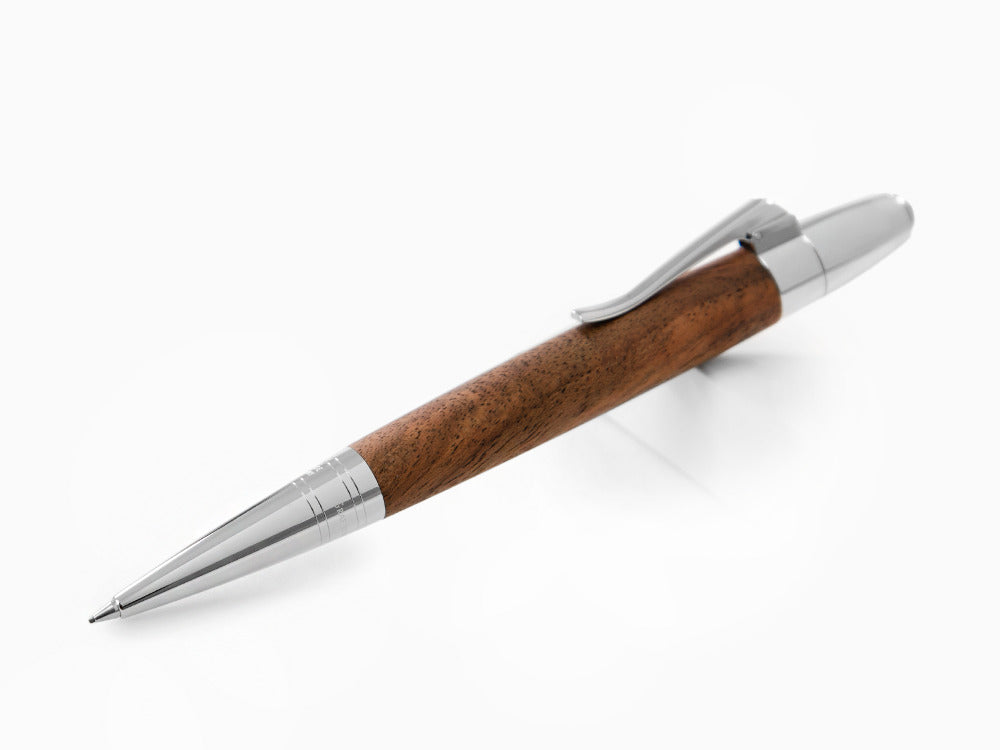 Portaminas Graf von Faber-Castell Magnum, Madera de nogal, Platino, 136387