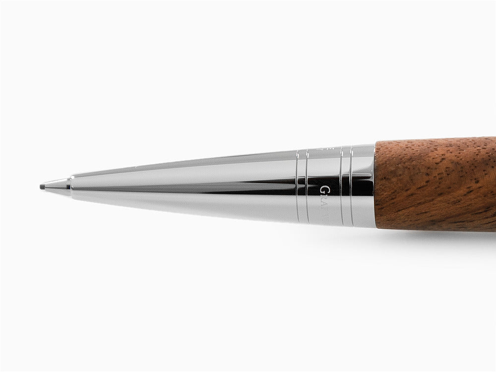 Portaminas Graf von Faber-Castell Magnum, Madera de nogal, Platino, 136387