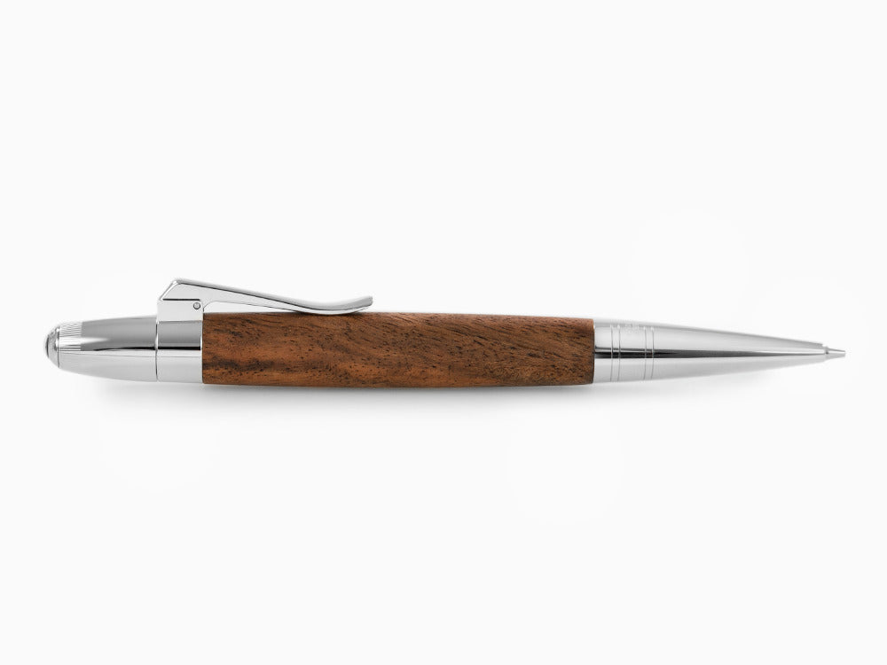Portaminas Graf von Faber-Castell Magnum, Madera de nogal, Platino, 136387