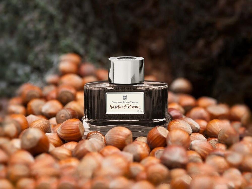 Tintero Graf von Faber-Castell Marrón Avellana, 75ml.
