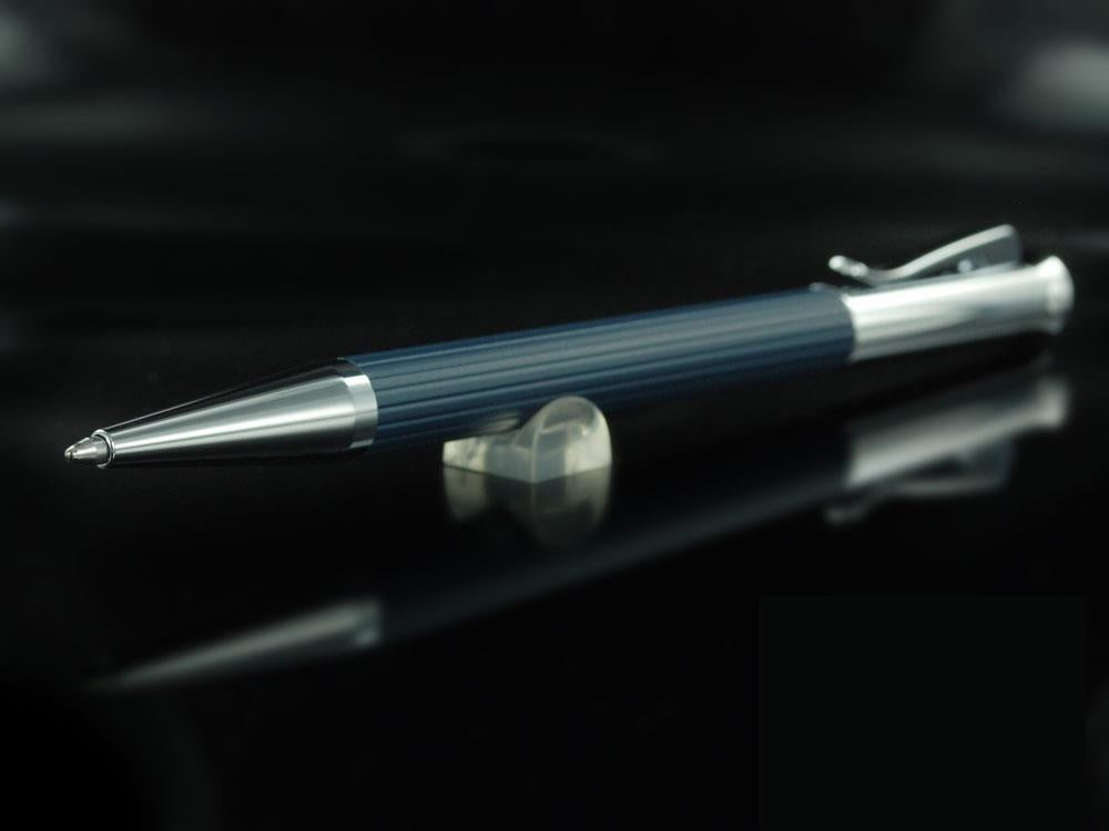 Bolígrafo Graf von Faber-Castell Tamitio, Metal, Acanalado, Azul Marino, 141583