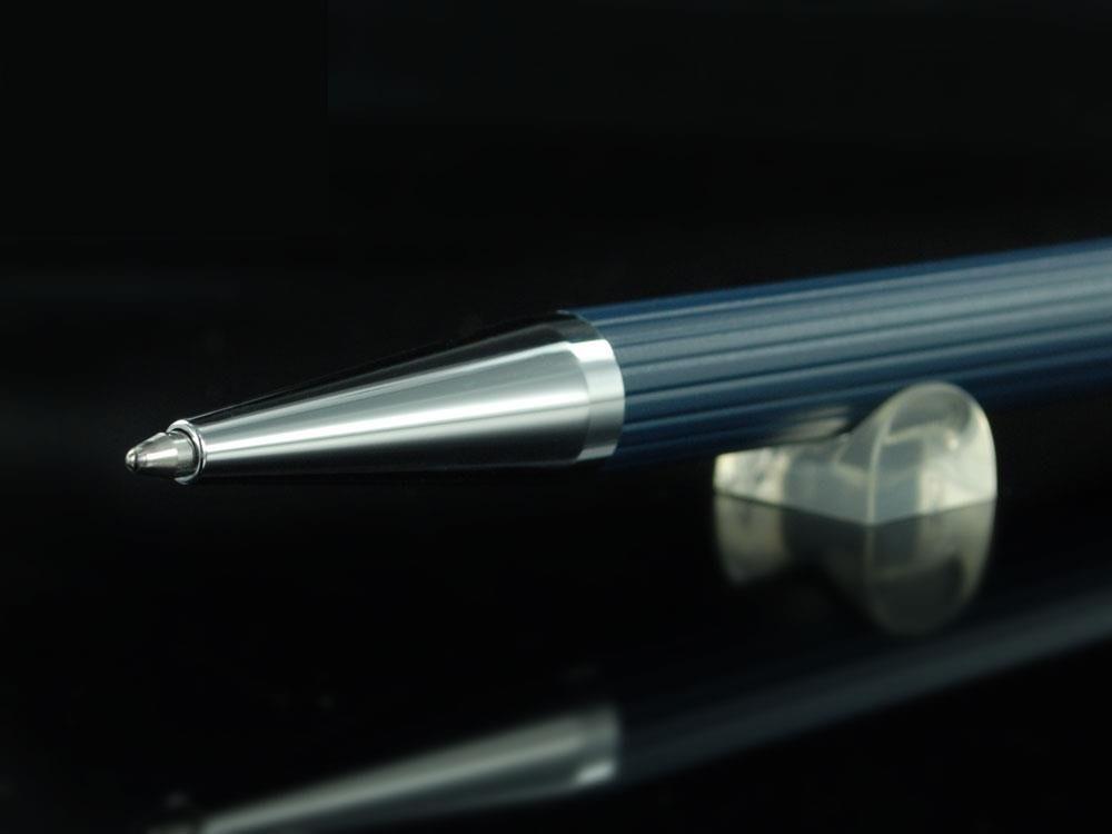 Bolígrafo Graf von Faber-Castell Tamitio, Metal, Acanalado, Azul Marino, 141583