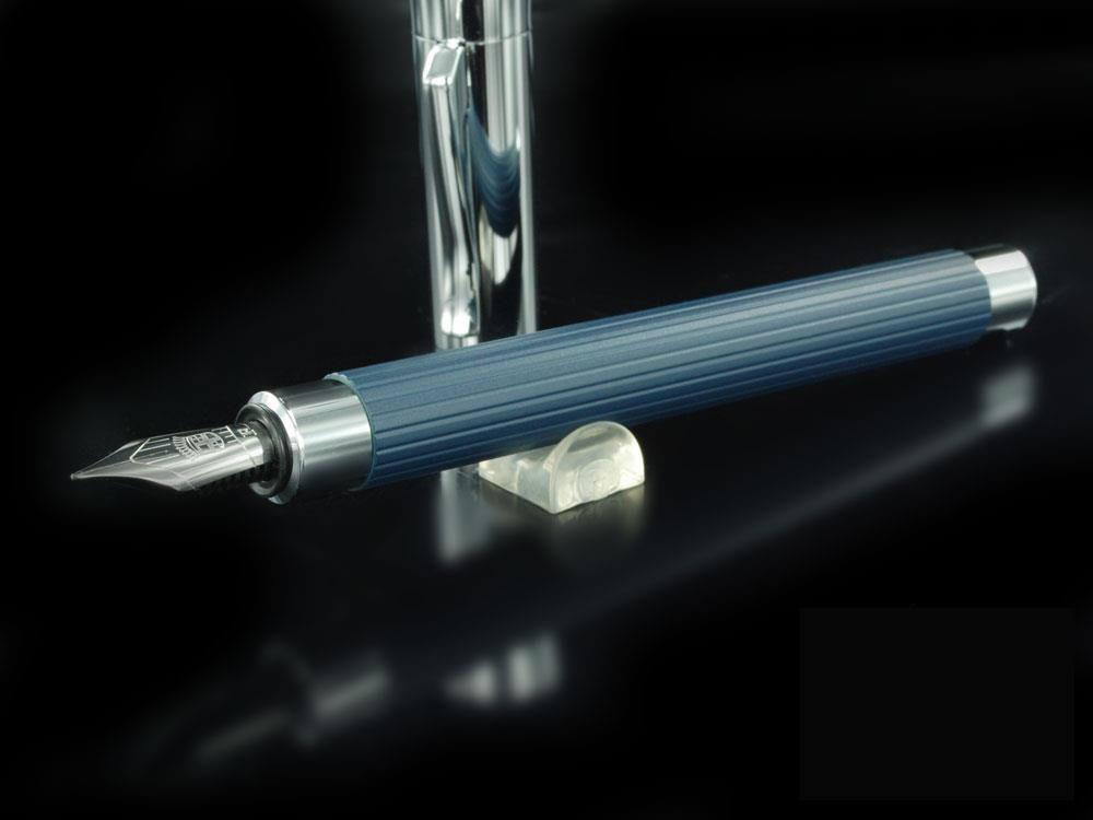 Estilográfica Graf von Faber-Castell Tamitio, Acanalado, Azul, 141710