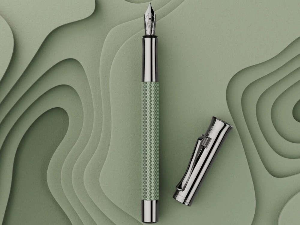 Pluma Estilográfica Graf von Faber-Castell Guilloche Sage Green,145320