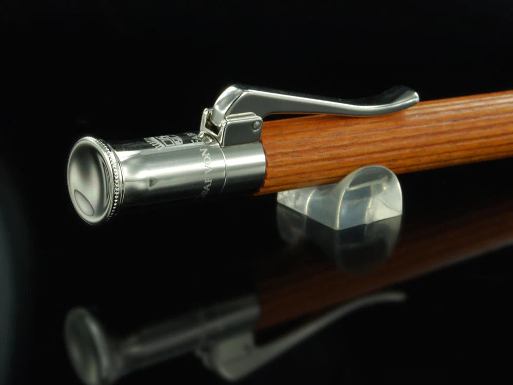 Bolígrafo Graf von Faber-Castell Classic, Madera de Pernambuco, Platino, 145530
