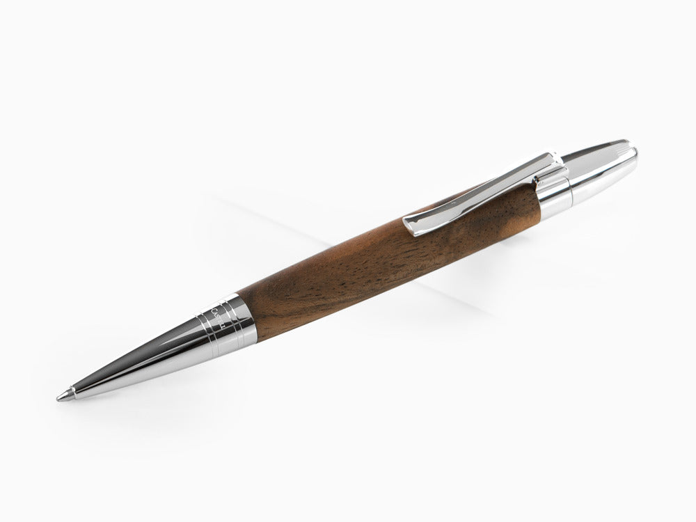 Bolígrafo Graf von Faber-Castell Magnum, Madera de nogal, Platino, 146387