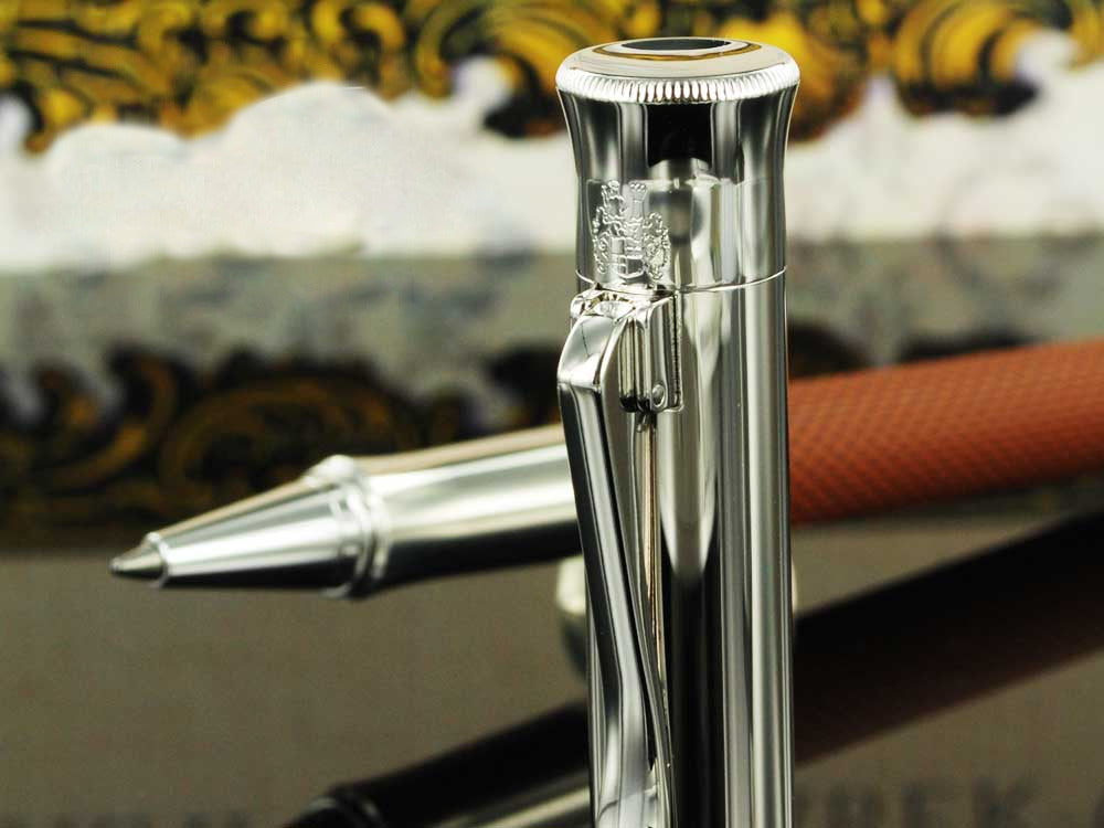 Roller Graf von Faber-Castell Guilloche, Resina preciosa, Coñac, 146515