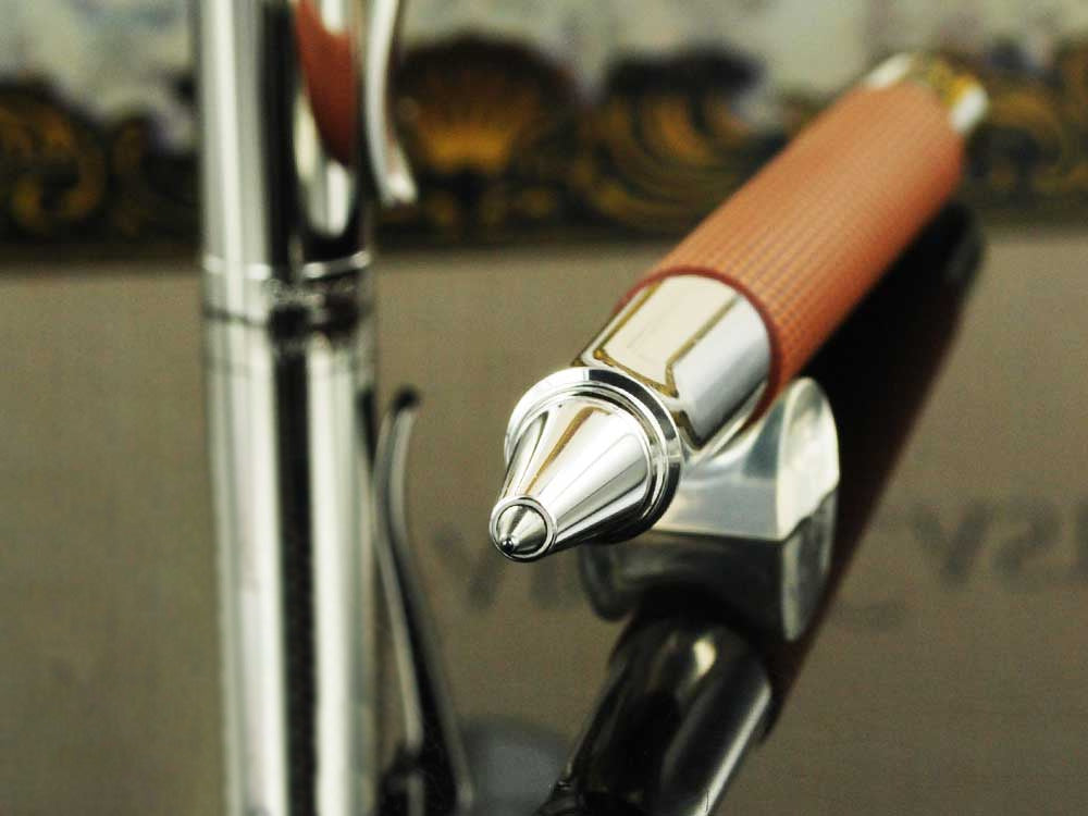 Roller Graf von Faber-Castell Guilloche, Resina preciosa, Coñac, 146515