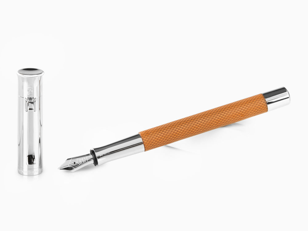 Estilográfica Graf von Faber-Castell Guilloche, Resina preciosa, Coñac