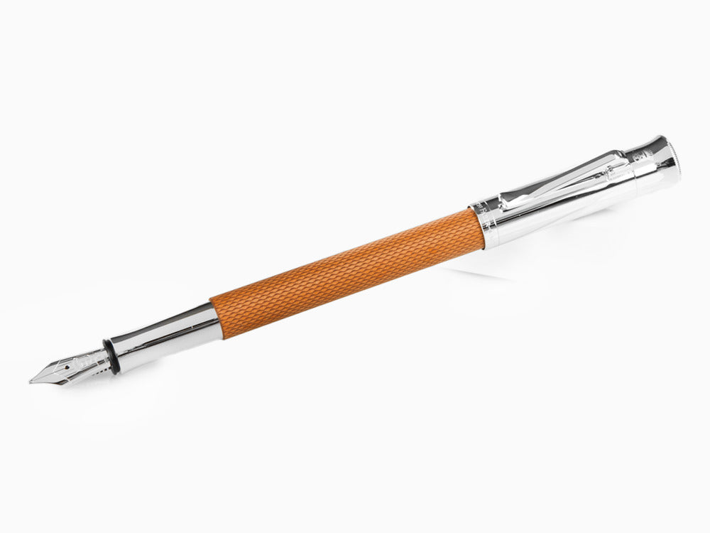 Estilográfica Graf von Faber-Castell Guilloche, Resina preciosa, Coñac