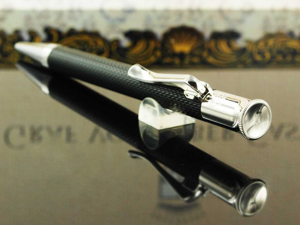 Bolígrafo Graf von Faber-Castell Guilloche, Resina preciosa, Negro, 146530