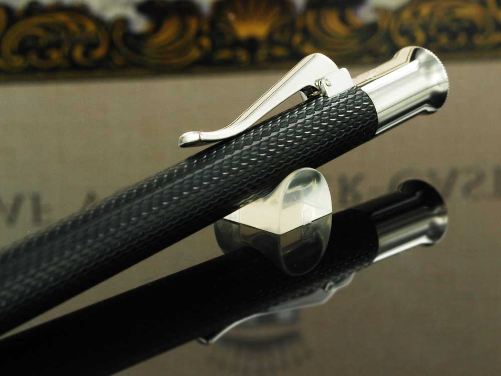 Bolígrafo Graf von Faber-Castell Guilloche, Resina preciosa, Negro, 146530