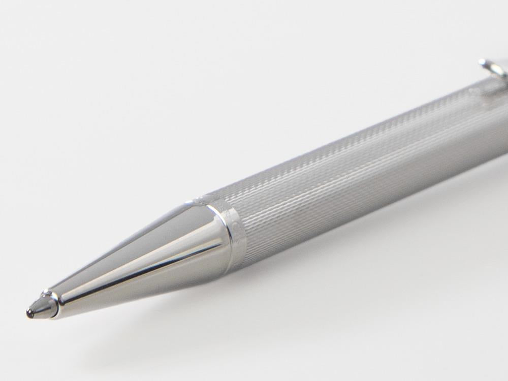 Bolígrafo Graf von Faber-Castell Guilloche, Metal, Adornos en Rodio, 146534