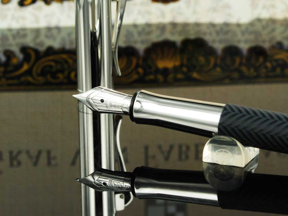 Estilográfica Graf von Faber-Castell Guilloche Ciselé, Antracita, 146700