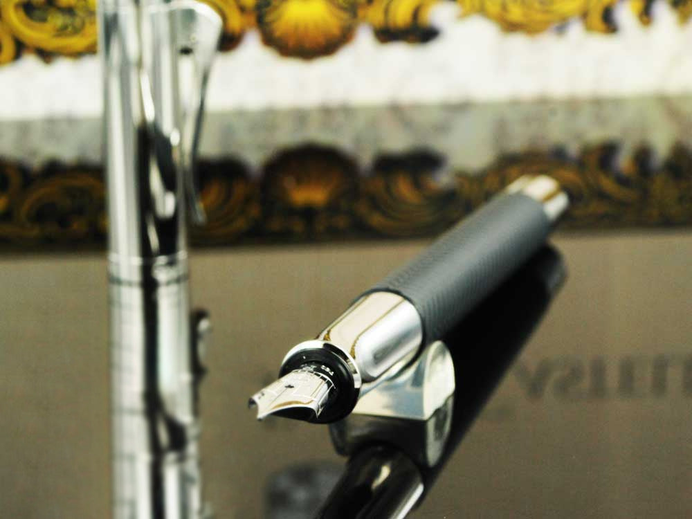 Estilográfica Graf von Faber-Castell Guilloche Ciselé, Antracita, 146700