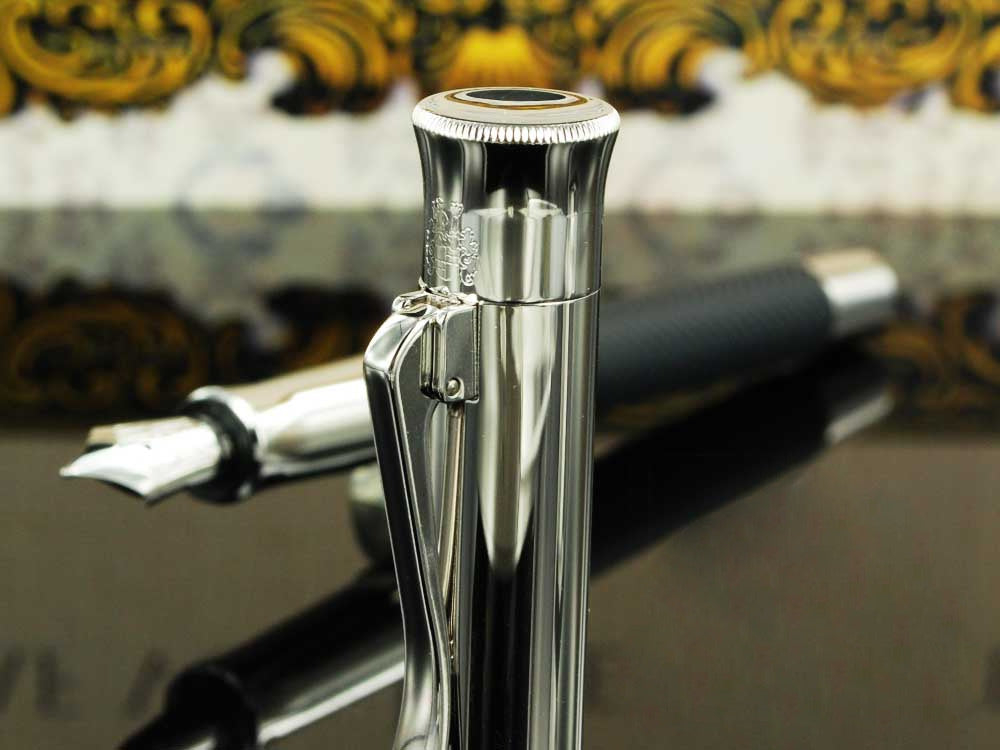 Estilográfica Graf von Faber-Castell Guilloche Ciselé, Antracita, 146700