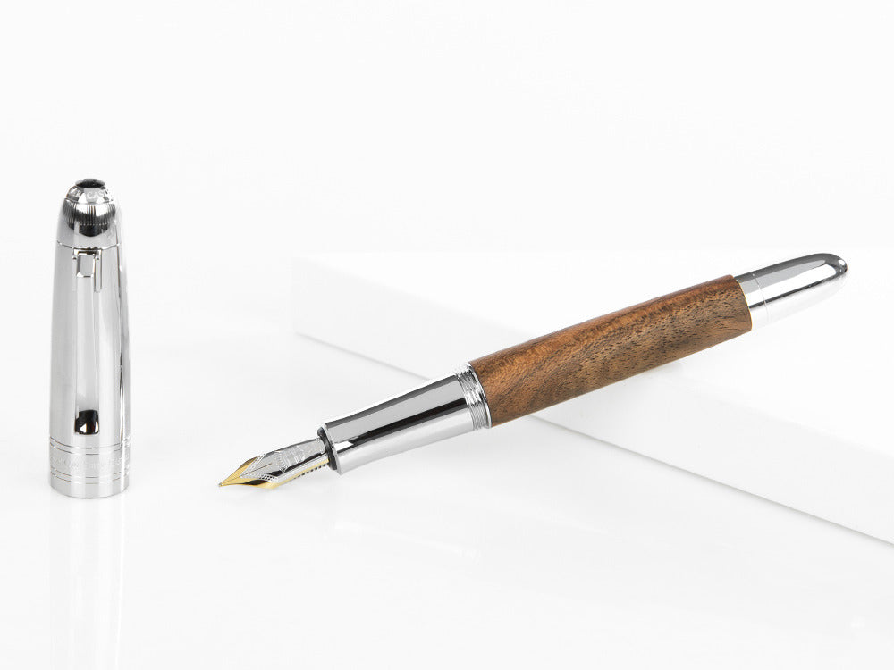Estilográfica Graf von Faber-Castell Magnum, Madera, Platino, 156380