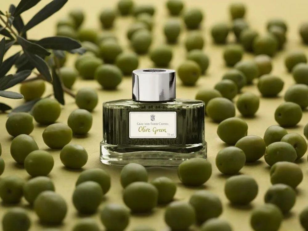 Tintero Graf von Faber-Castell  Verde oliva, 75ml, T141015