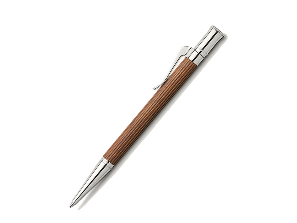 Bolígrafo Graf von Faber-Castell Classic, Madera de Pernambuco, Platino, 145530