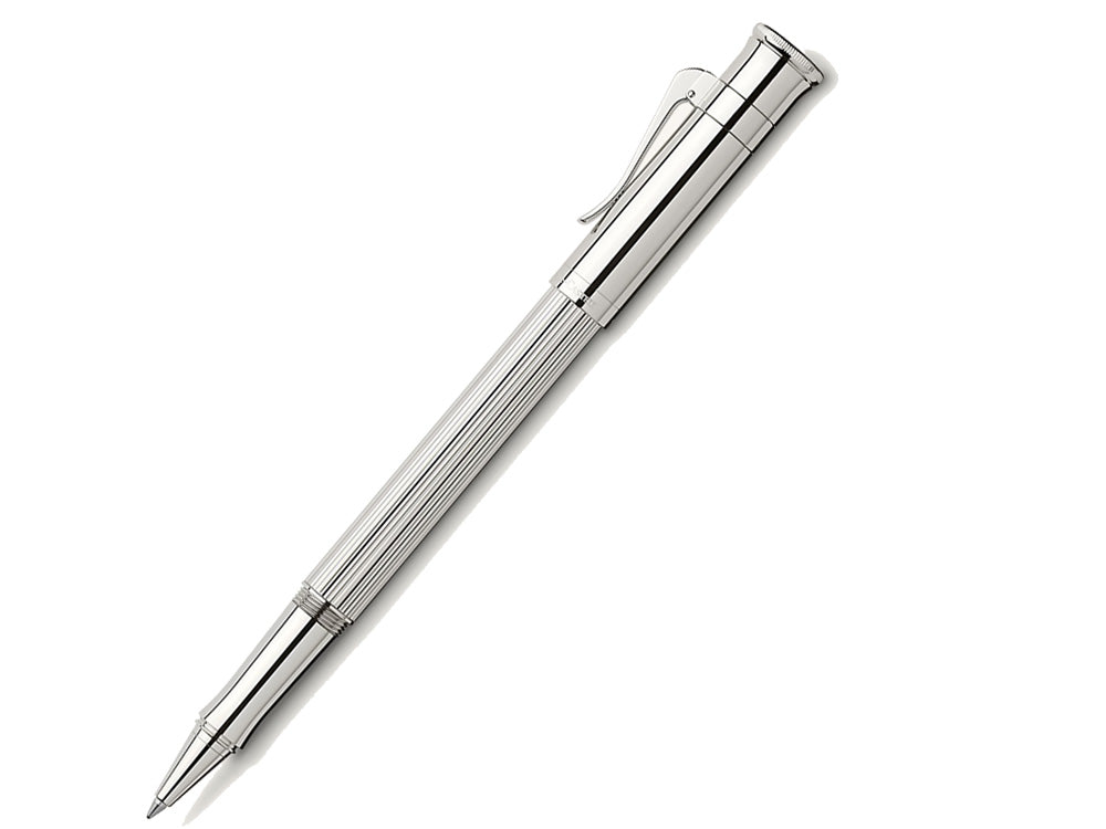 Roller Graf von Faber-Castell Classic, Adornos en platino, 145512