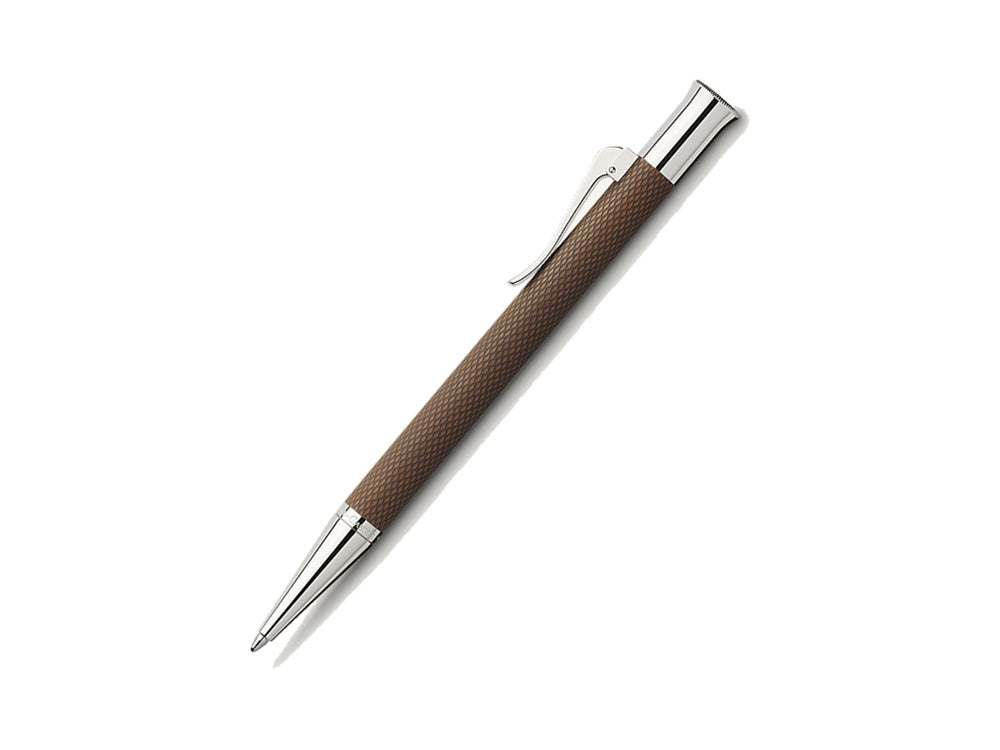 Bolígrafo Graf von Faber-Castell Guilloche, Resina preciosa, Coñac, 146535