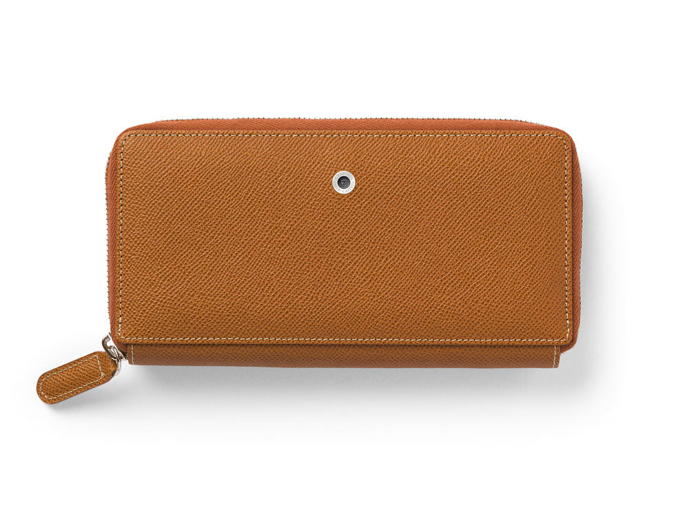 Cartera Graf von Faber-Castell Epsom, Coñac, Piel, 14 Tarjetas, 118962