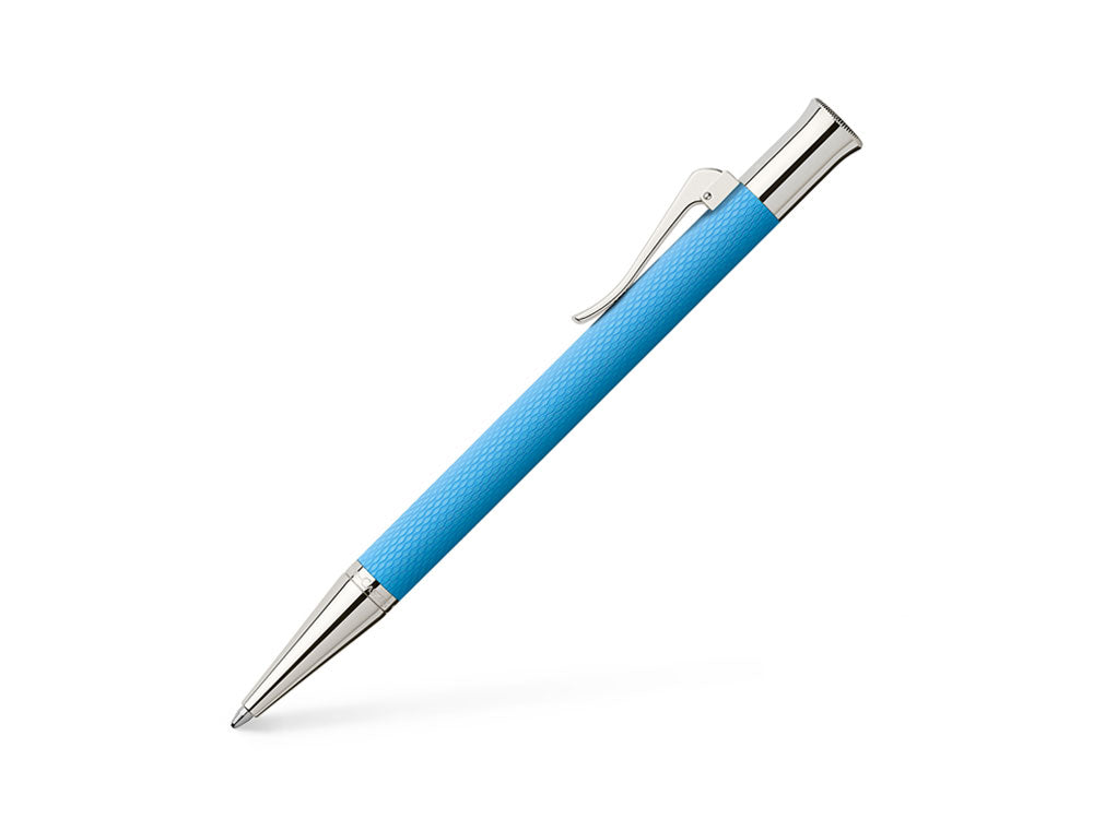 Bolígrafo Graf von Faber-Castell Guilloche Gulf Blue, Resina preciosa, 145265
