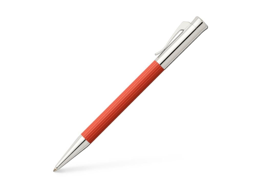 Bolígrafo Graf von Faber-Castell Tamitio India Red, Laca, Acanalado, 141586