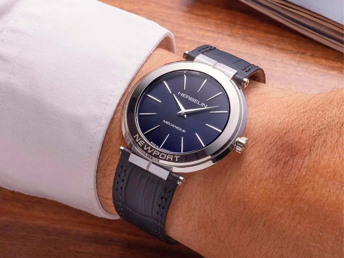 Reloj Automático Herbelin Newport Slim, Azul, 42 mm, 1222AP15