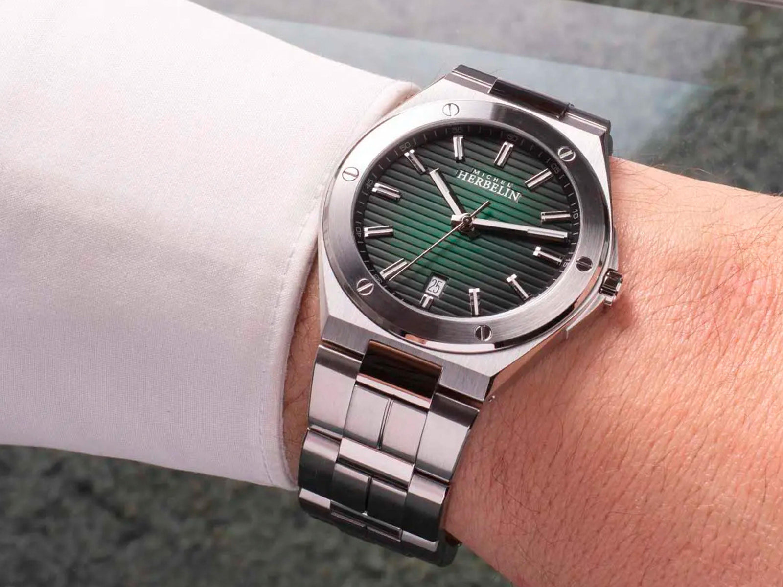 Reloj de Cuarzo Herbelin Cap Camarat, Verde, 40.5 mm, 12245B16